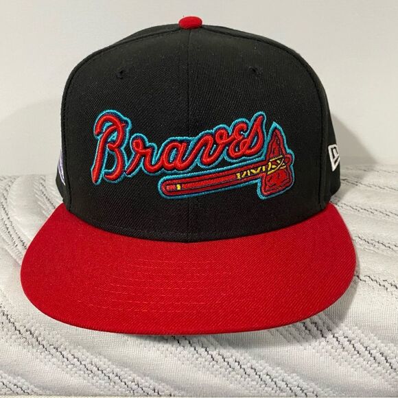 Atlanta Braves New Era Retro Spring Training 59FIFTY Fitted Hat Size 7 1/2 - Picture 1 of 5